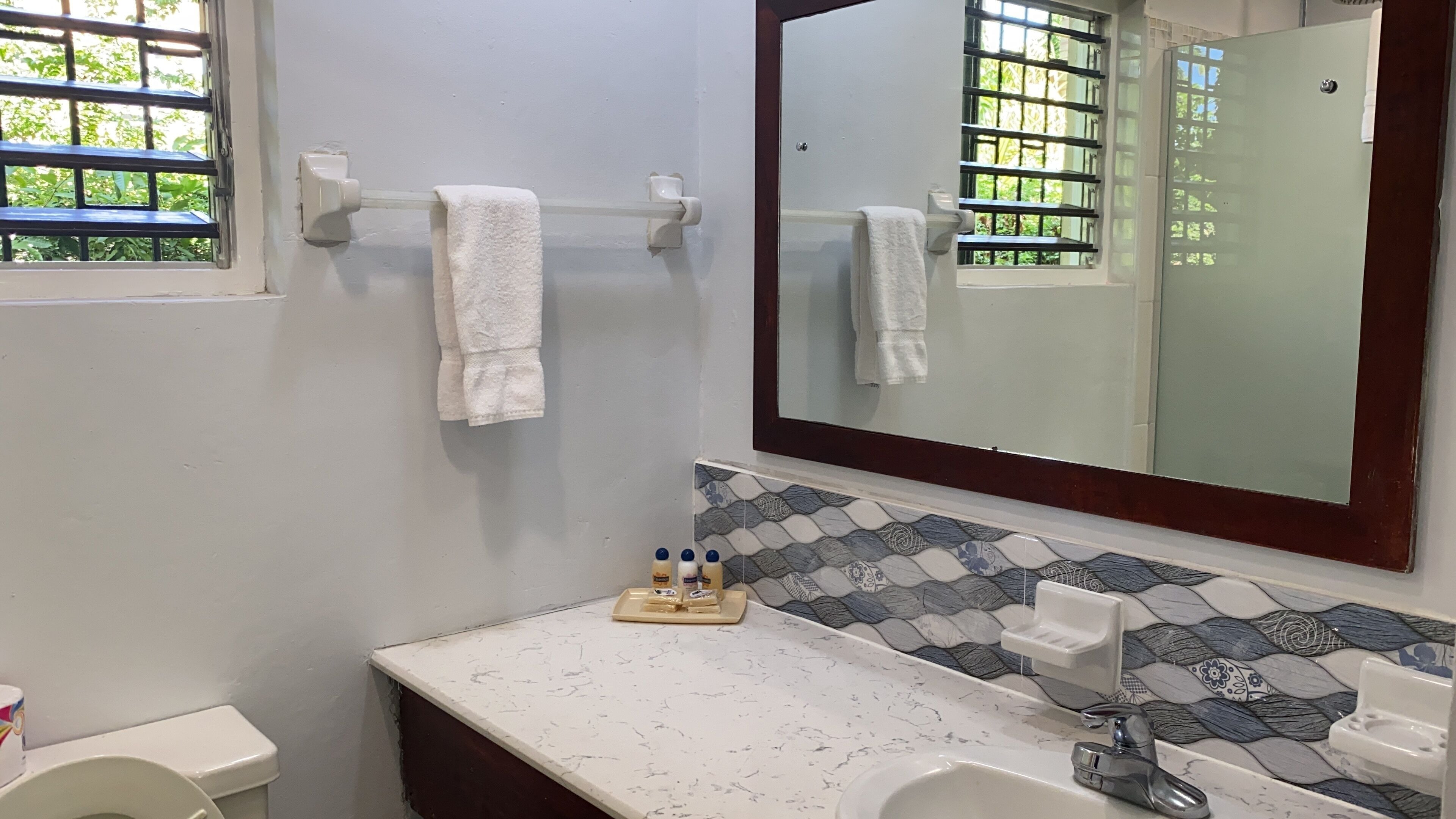 deluxe room | bathroom | free toiletries, towels