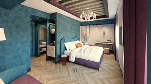 Suíte júnior | 1 quarto, edredons de pluma, cofres nos quartos, escrivaninha