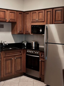 Grand Suite, 1 King Bed with Sofa bed, Ocean View, Beachfront | Private kitchen | Coffee/tea maker at The Sea Lord Hotel & Suites (Adults Only)