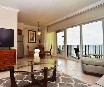 Premium Suite, 1 King Bed with Sofa bed, Ocean View, Beachfront | In-room safe, desk, blackout drapes, iron/ironing board at The Sea Lord Hotel & Suites (Adults Only)
