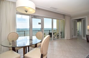 Grand Suite, 1 King Bed with Sofa bed, Ocean View, Beachfront | In-room safe, desk, blackout drapes, iron/ironing board