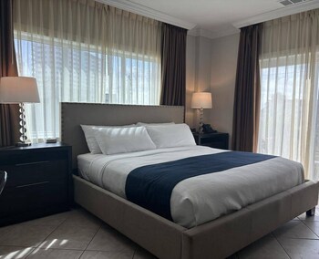 Basic Room, 1 King Bed | In-room safe, desk, blackout drapes, iron/ironing board at The Sea Lord Hotel & Suites (Adults Only)