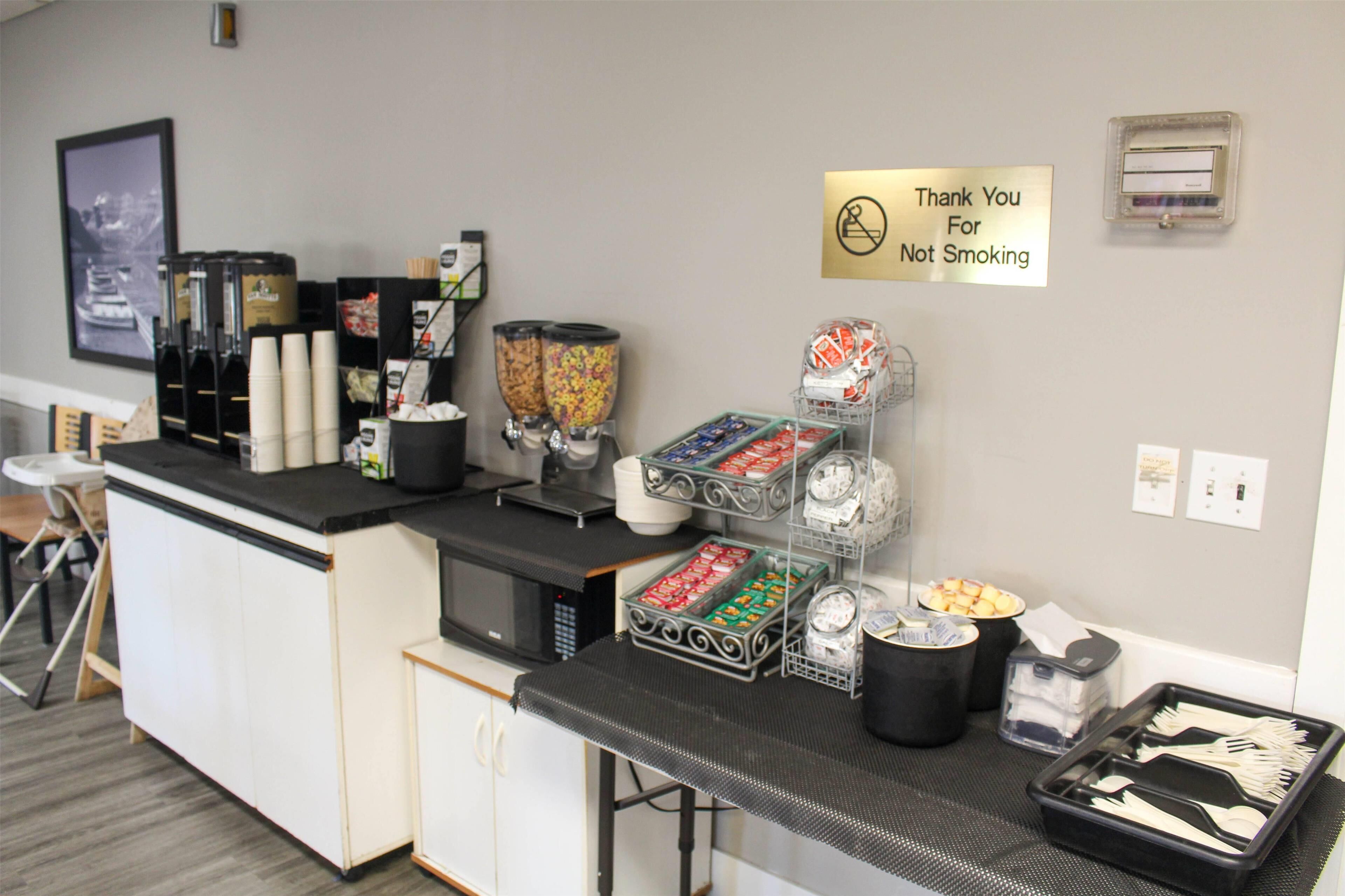 Free daily on-the-go breakfast 