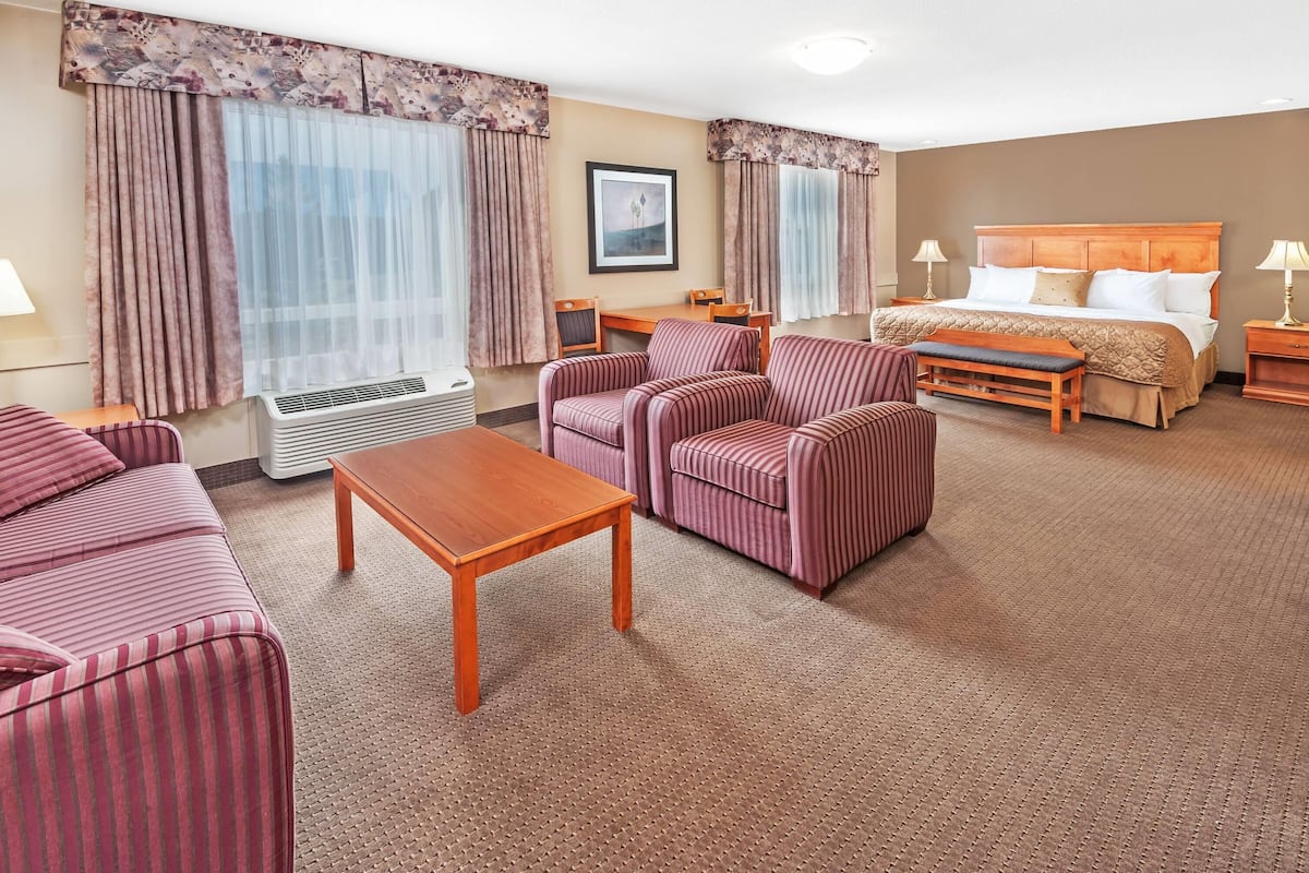Executive Suite, 1 King Bed, Non Smoking | Desk, iron/ironing board, free cots/infant beds, free WiFi