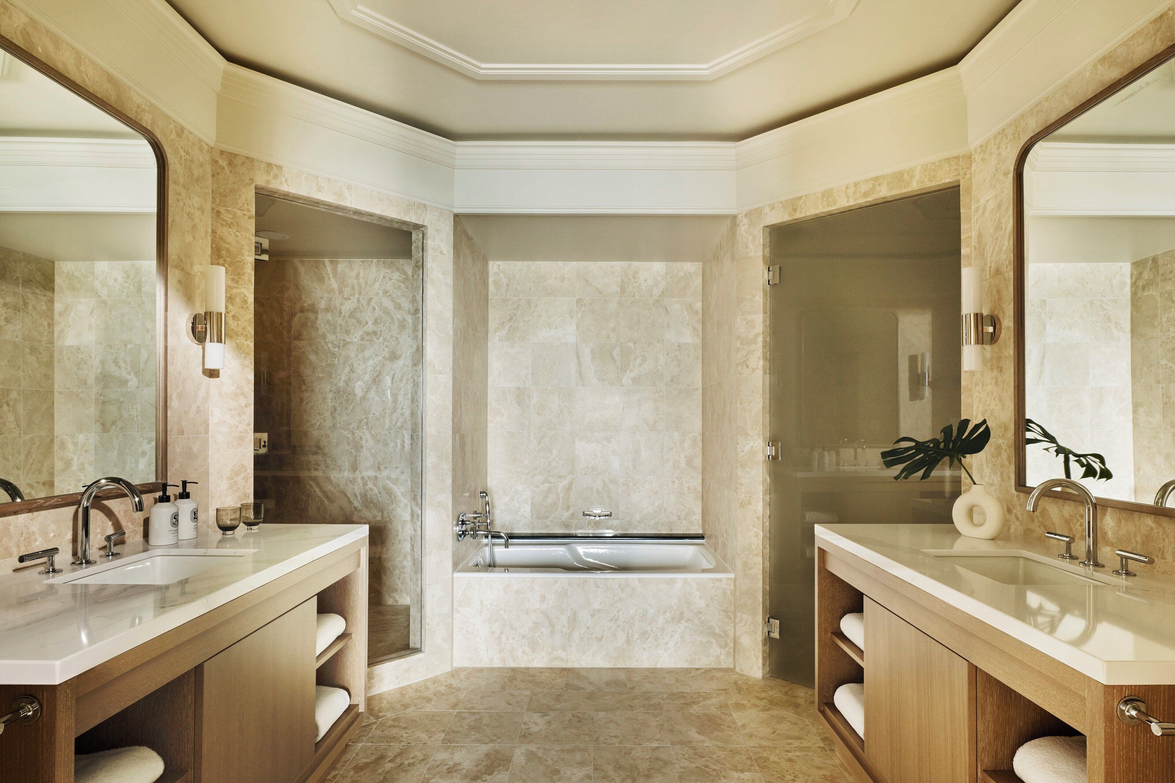 presidential suite (bayfront) | bathroom | separate bathtub and shower, free toiletries, hair dryer, bathrobes