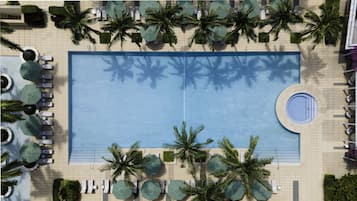 Outdoor pool, pool cabanas (surcharge), pool umbrellas