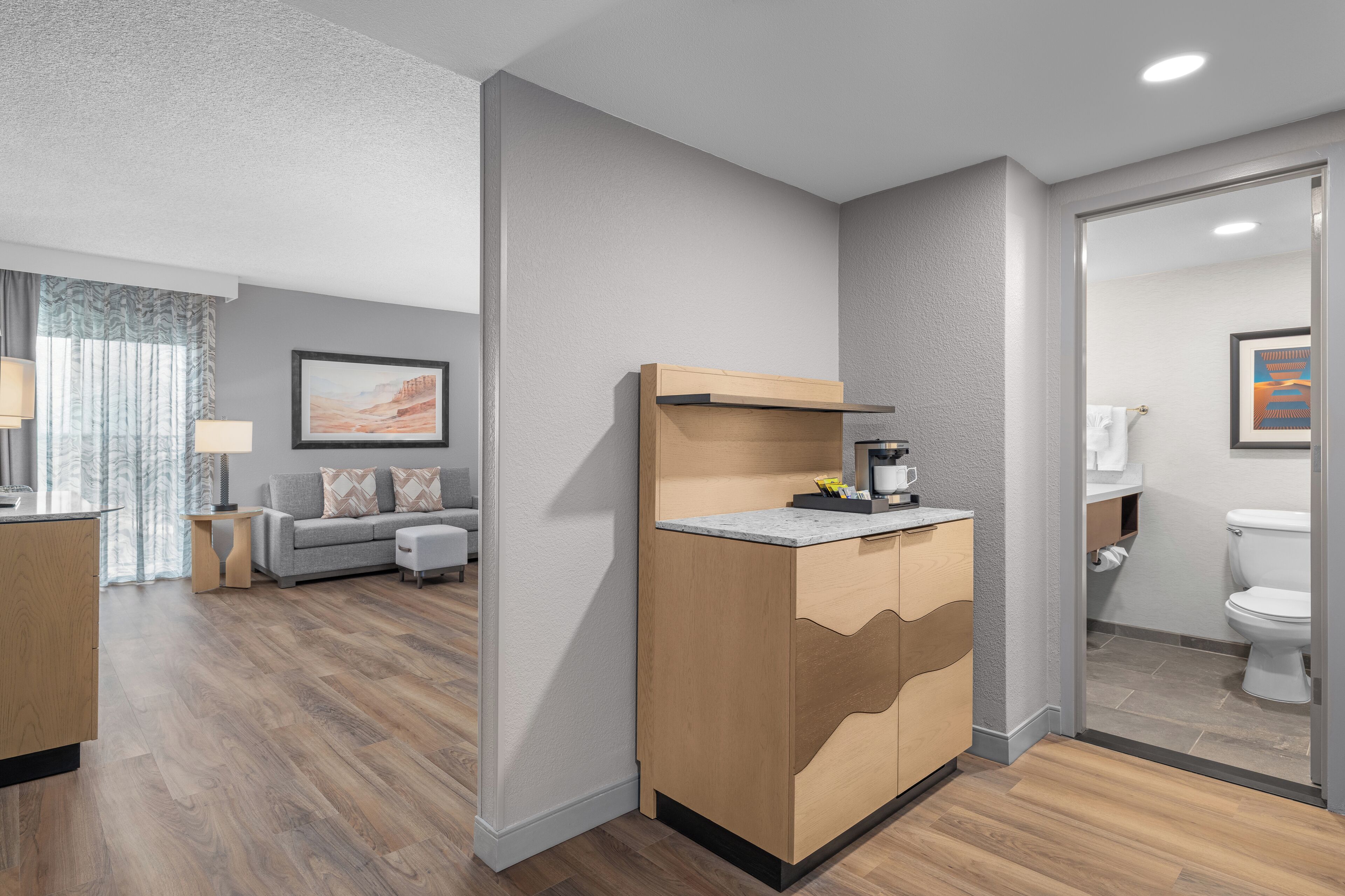 premium bedding, down duvets, pillow-top beds, desk