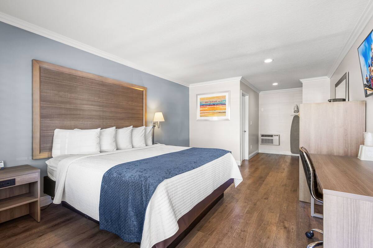 Desk, iron/ironing board, free WiFi, bed sheets