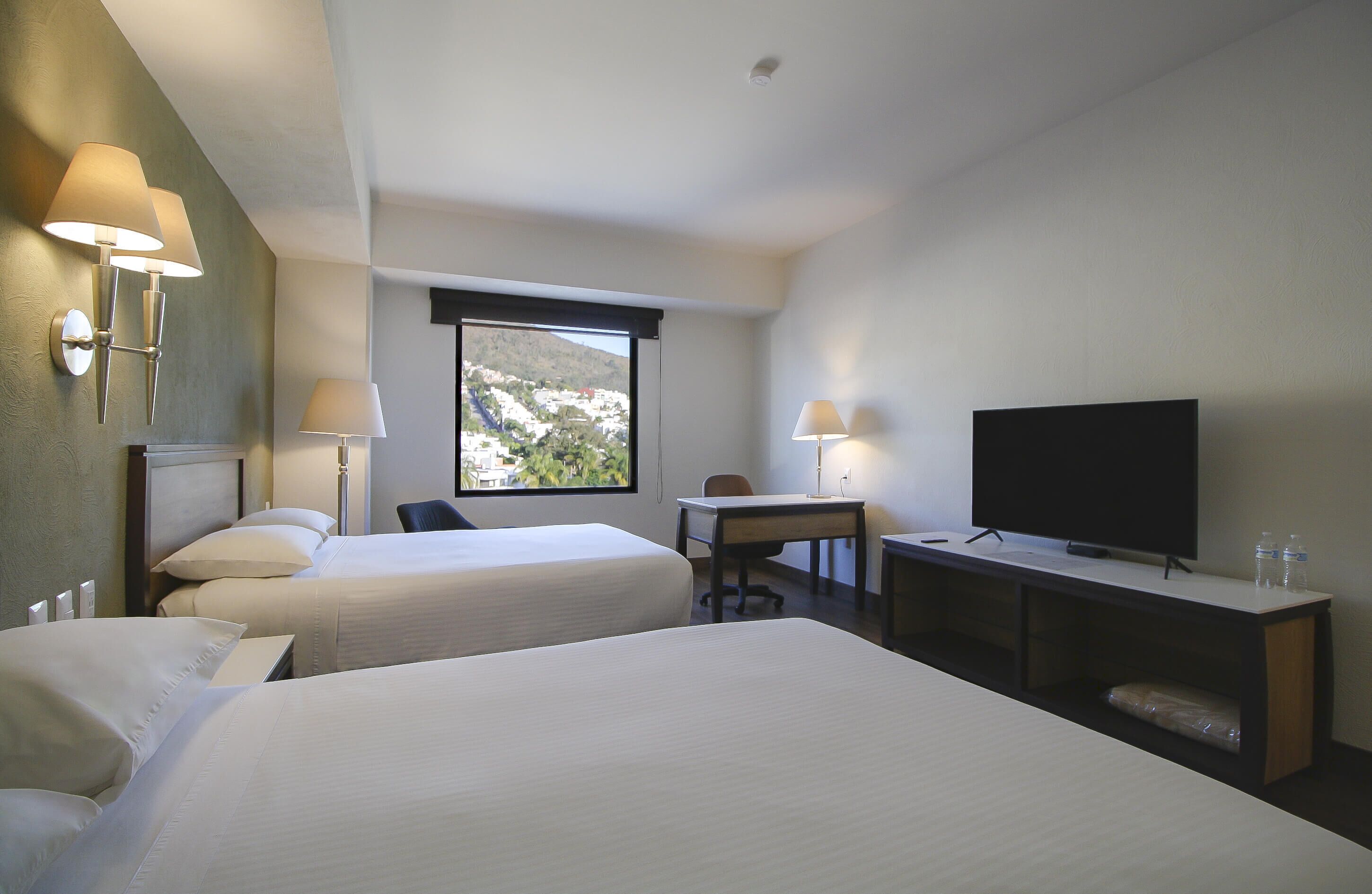 standard room two double beds | view from room