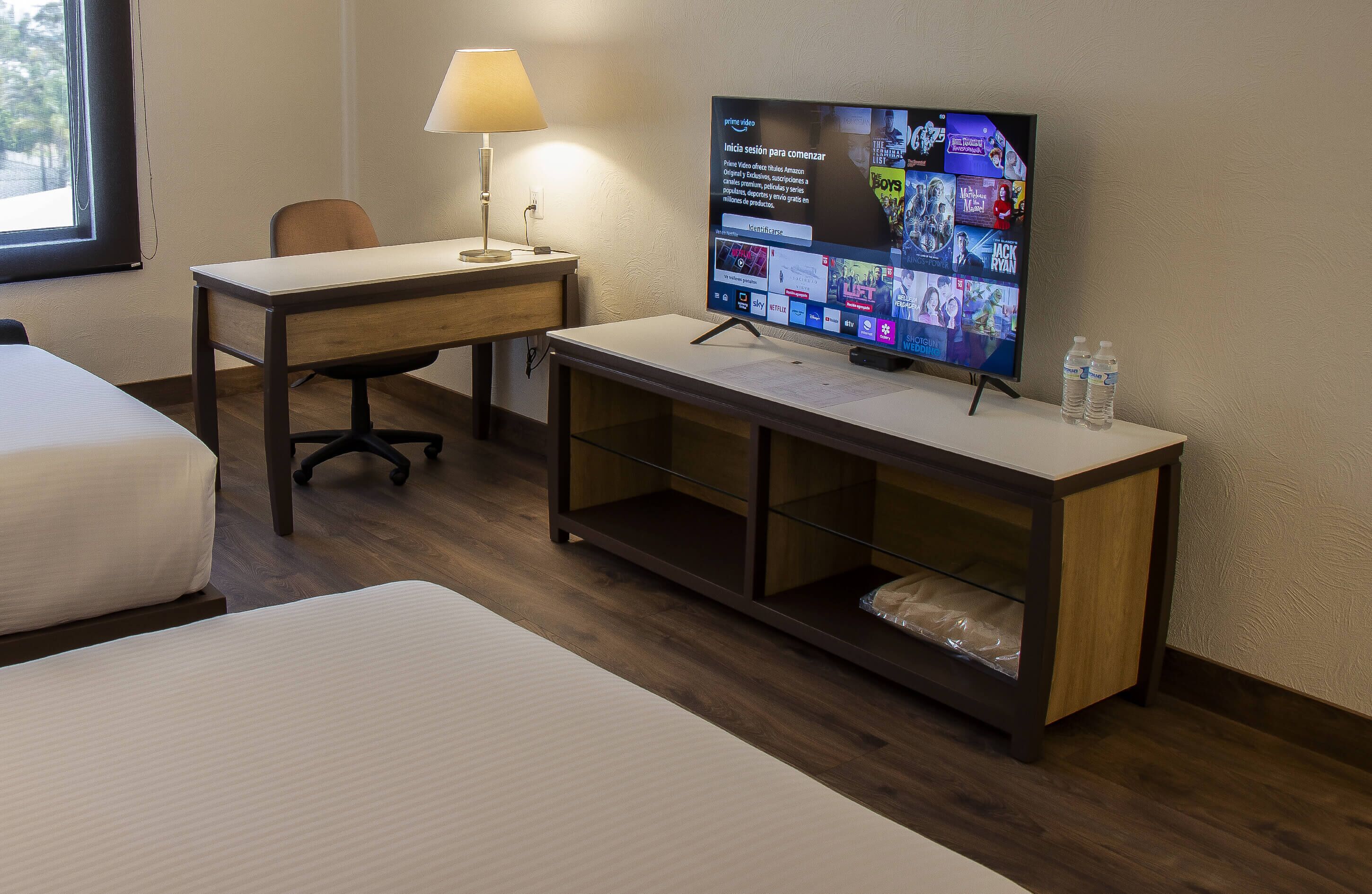 standard room two double beds | 1 bedroom, premium bedding, in-room safe, desk