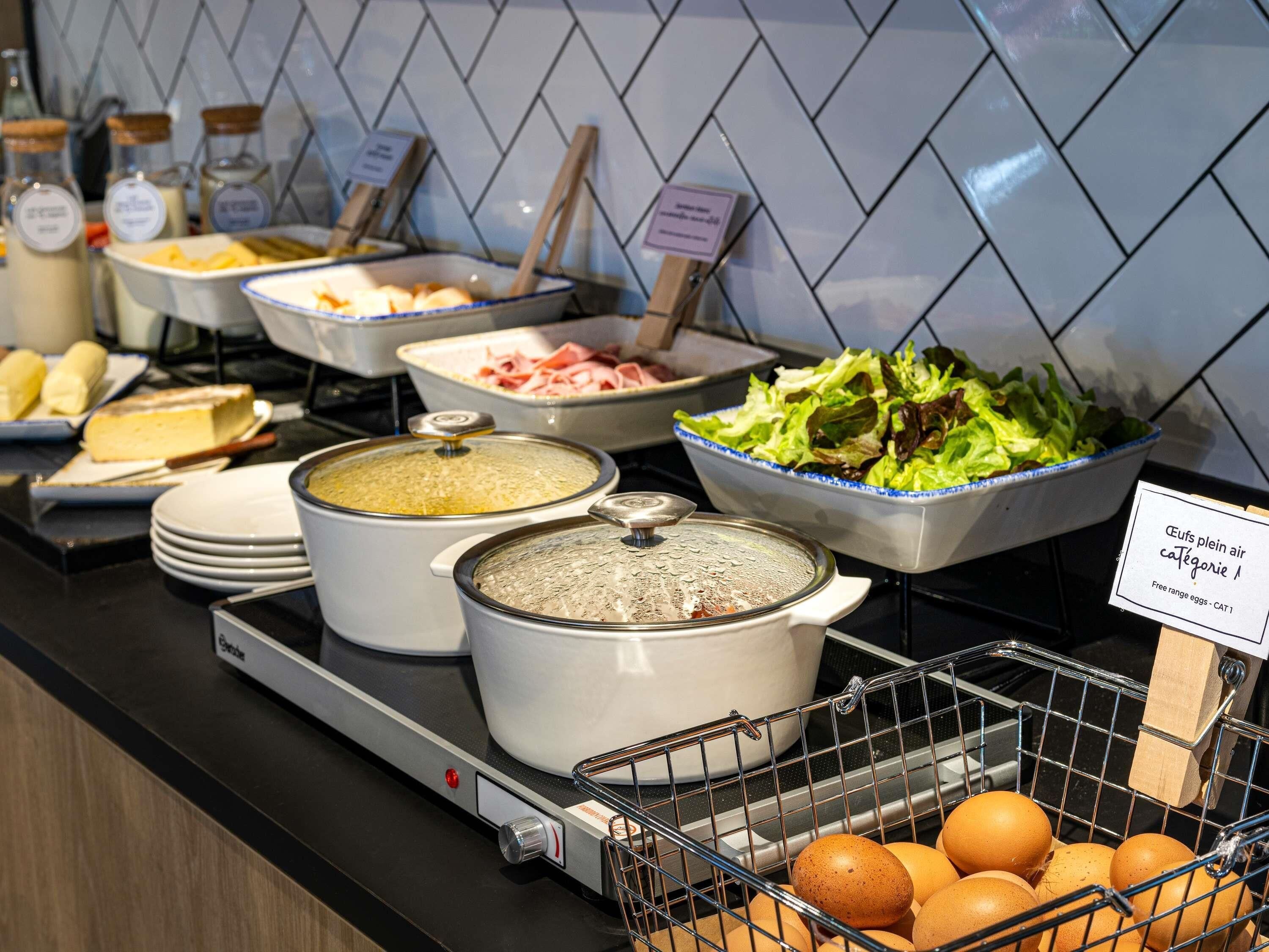 daily buffet breakfast (gbp 12 per person)