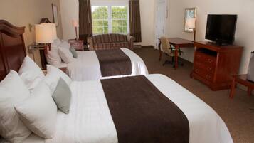 Premium bedding, desk, iron/ironing board, cots/infant beds