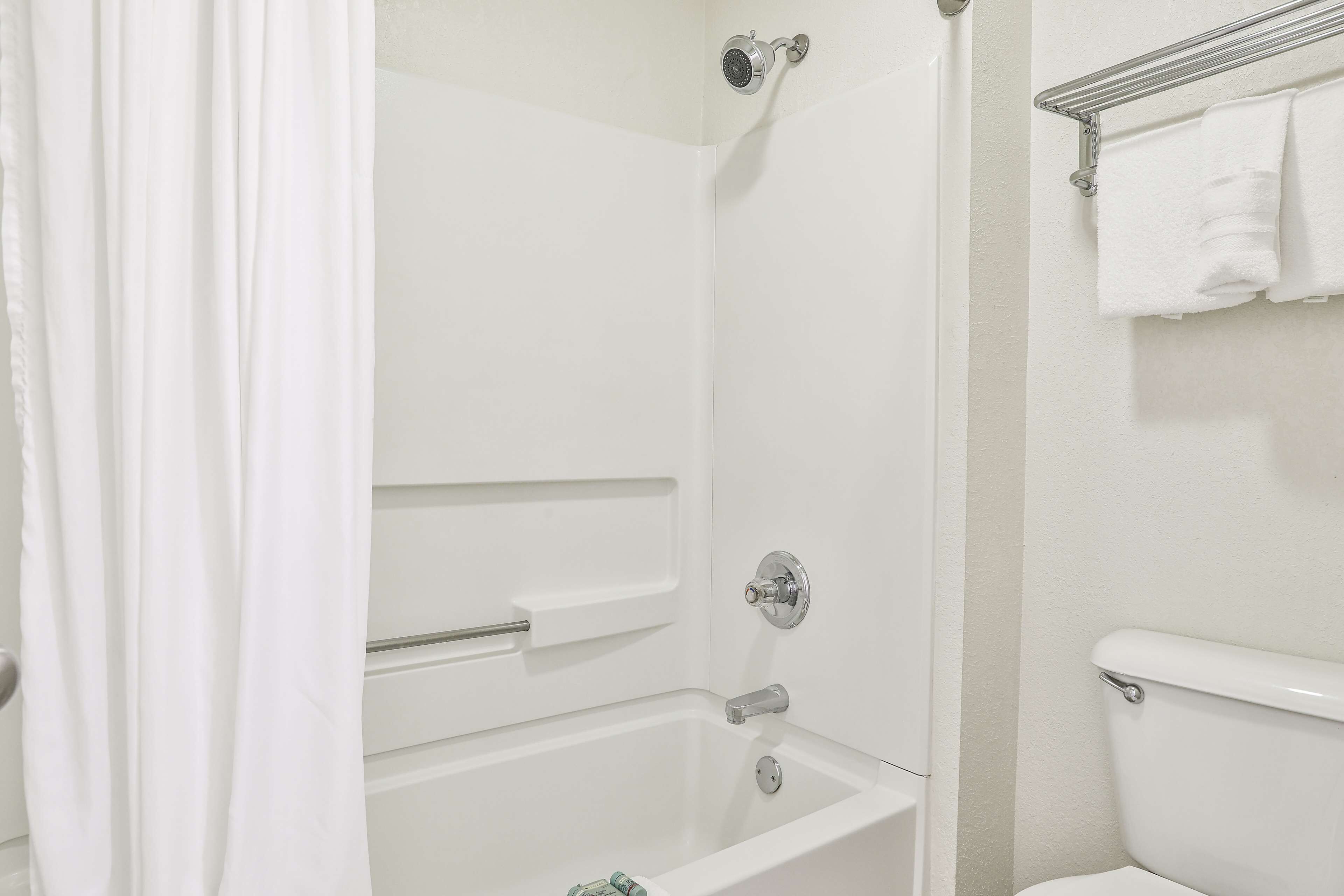 free toiletries, hair dryer, towels, soap