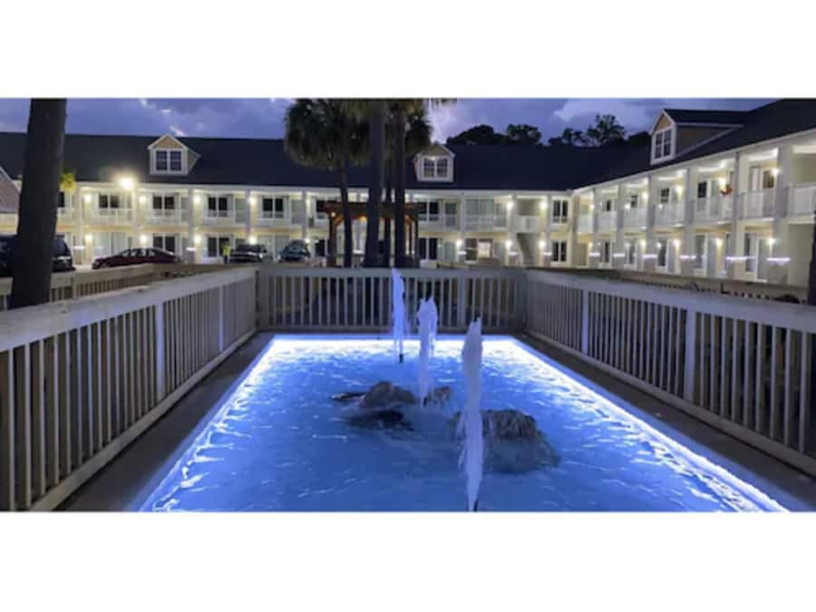 Overnatningsstedets indgangsparti