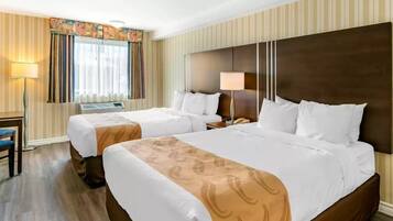 Room, 2 Queen Beds, Non Smoking | Desk, soundproofing, iron/ironing board, rollaway beds