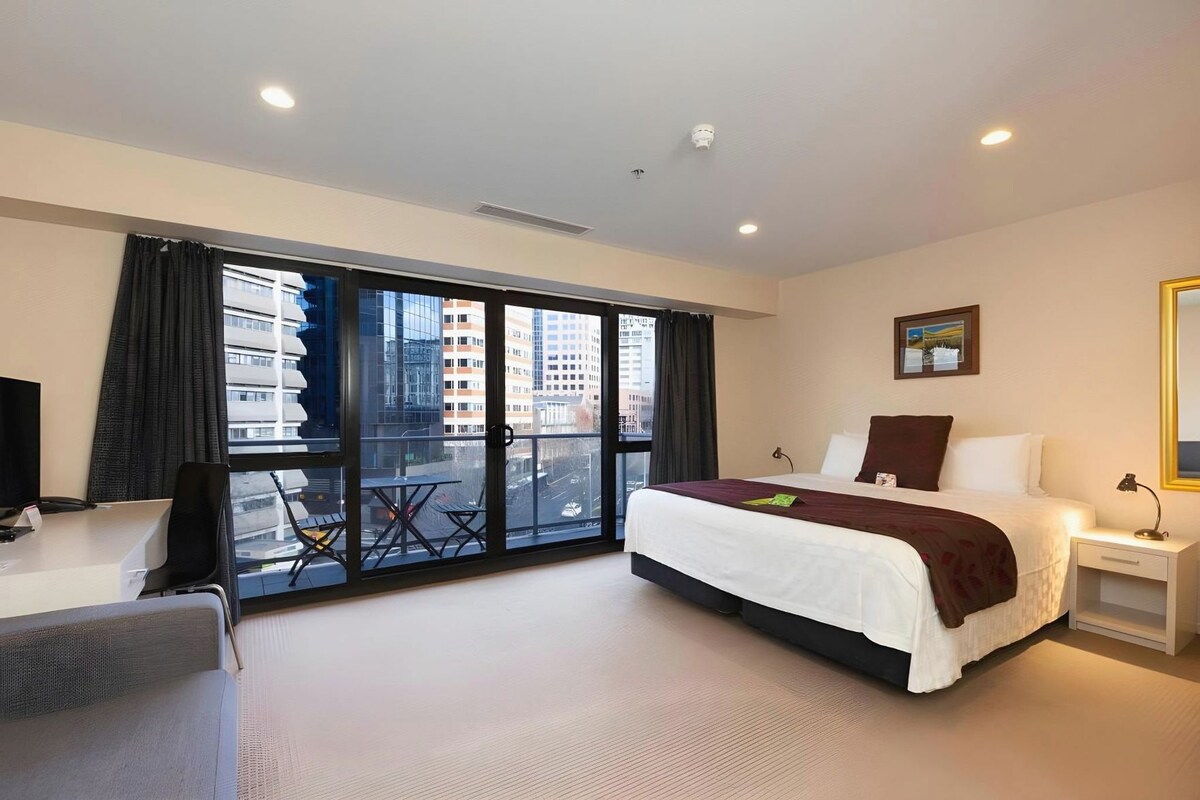 Desk, iron/ironing board, WiFi (free), alarm clocks