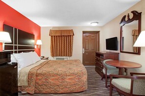 Desk, blackout curtains, free cots/infant beds, rollaway beds