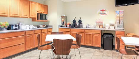 Free daily on-the-go breakfast