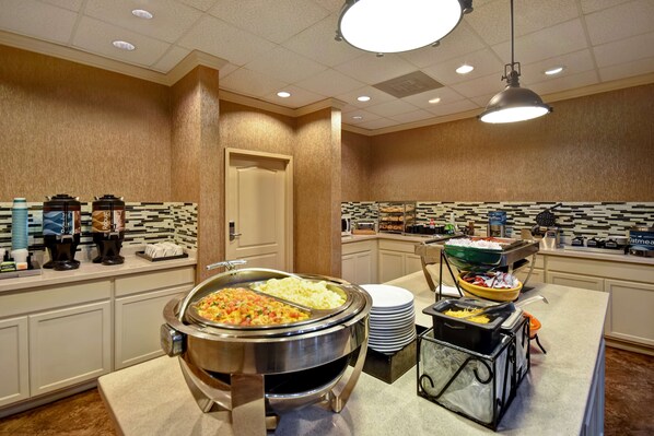 Free daily buffet breakfast