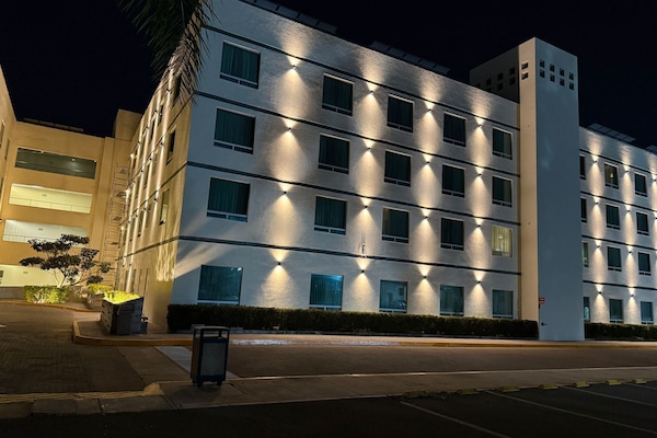 Voorkant van accommodatie