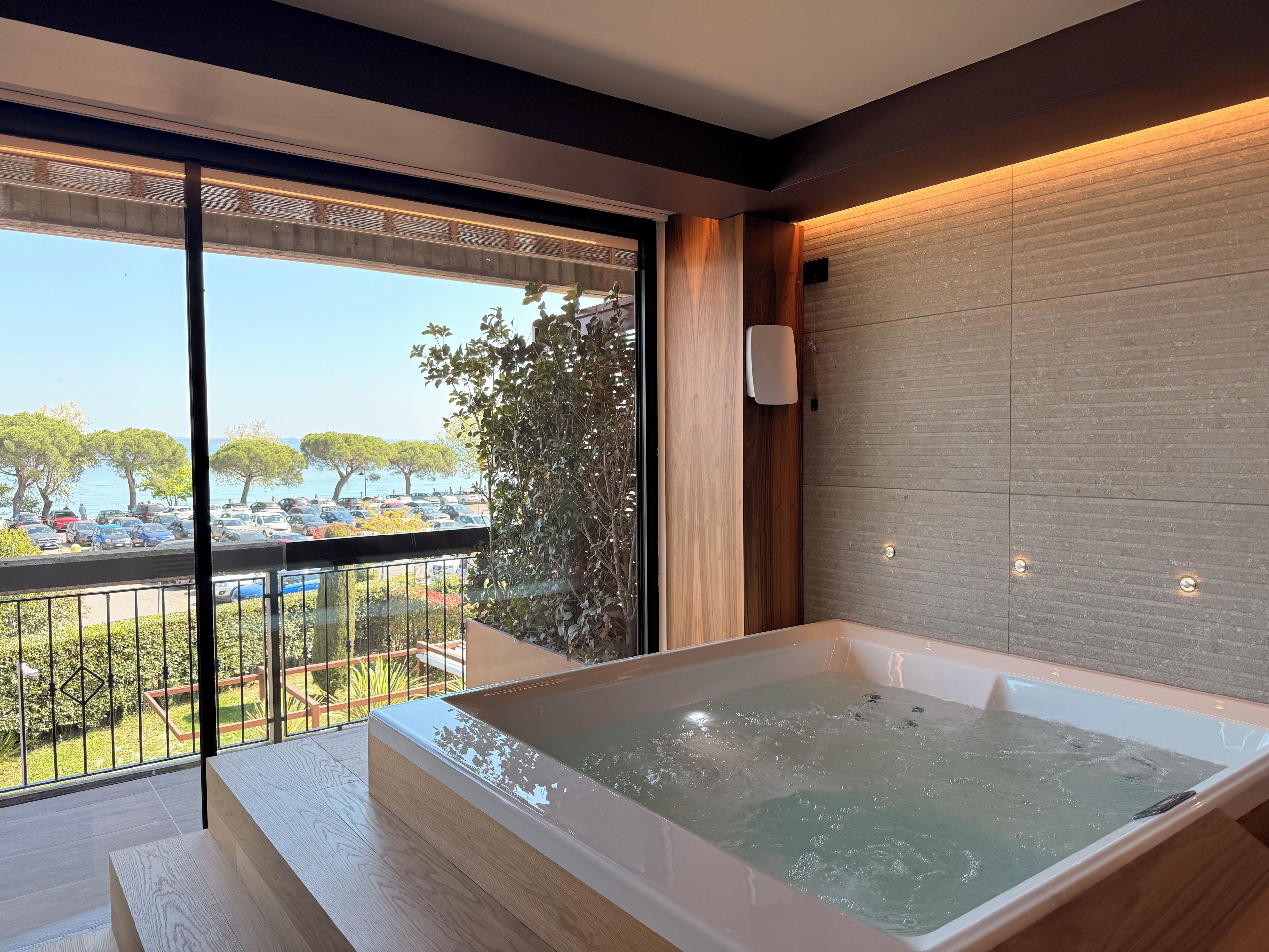 Junior Suite, Hot Tub, Partial Lake View | Premium bedding, down duvets, minibar, in-room safe