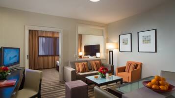 In-room safe, desk, laptop workspace, blackout drapes