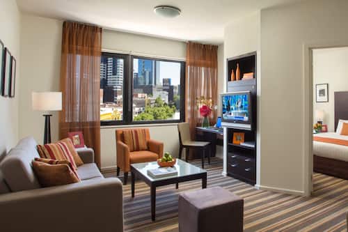 In-room safe, desk, laptop workspace, blackout drapes