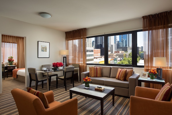 In-room safe, desk, laptop workspace, blackout curtains