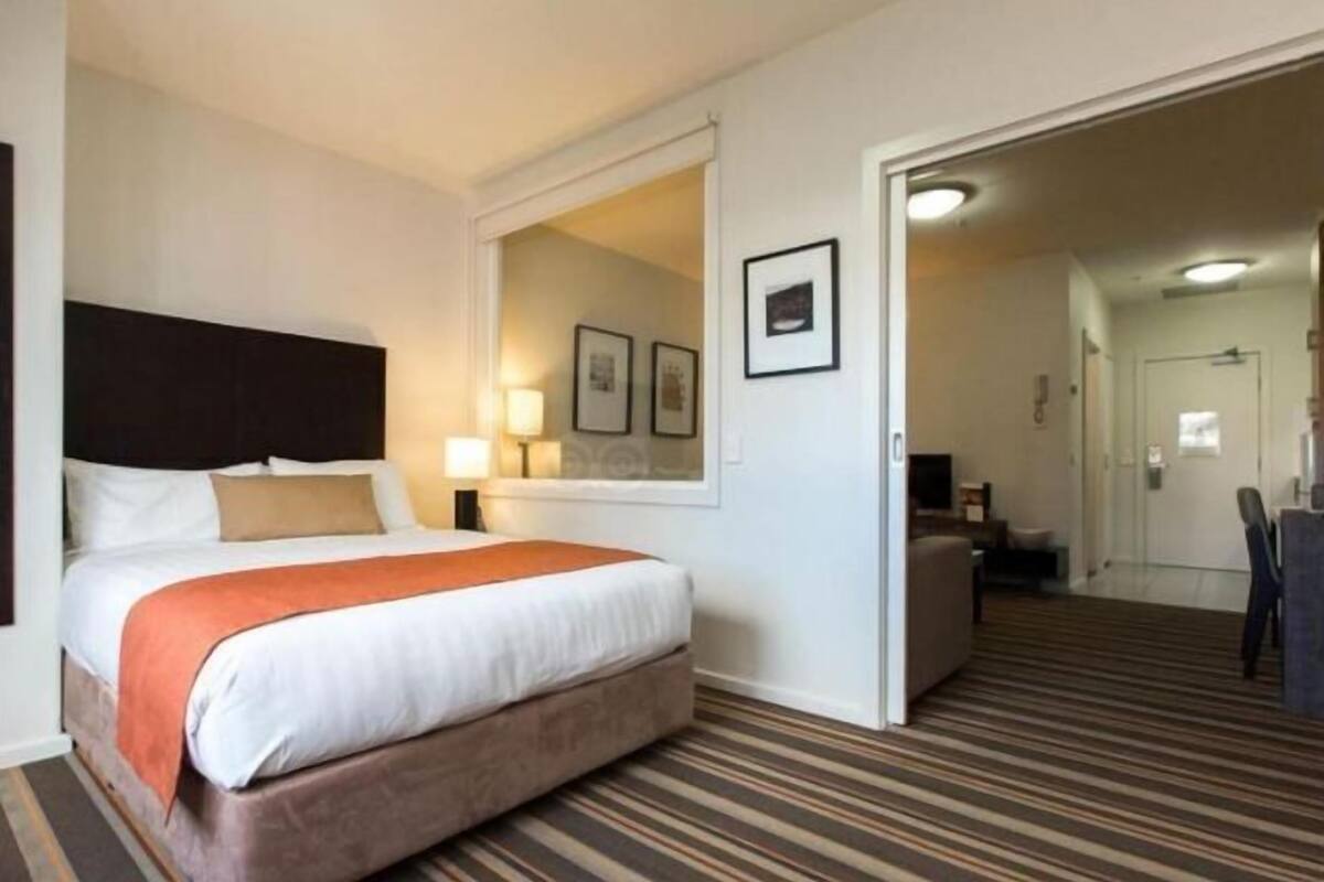 In-room safe, desk, laptop workspace, blackout curtains