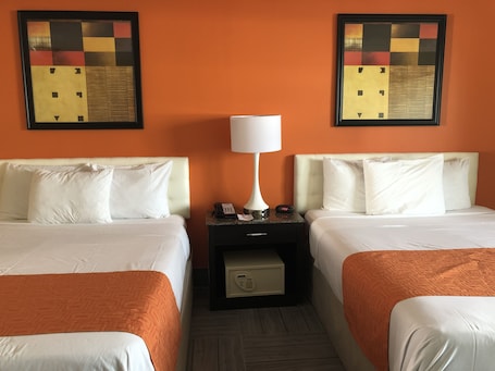 Room, 2 Queen Beds, Non Smoking | Desk, iron/ironing board, free cribs/infant beds, rollaway beds