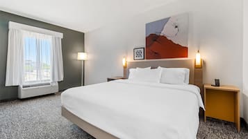 In-room safe, desk, blackout curtains, iron/ironing board