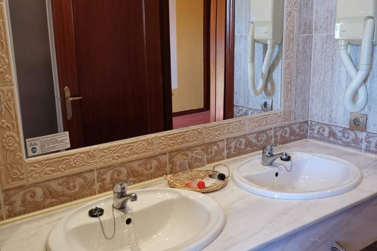 combined shower/bathtub, free toiletries, hair dryer, bidet