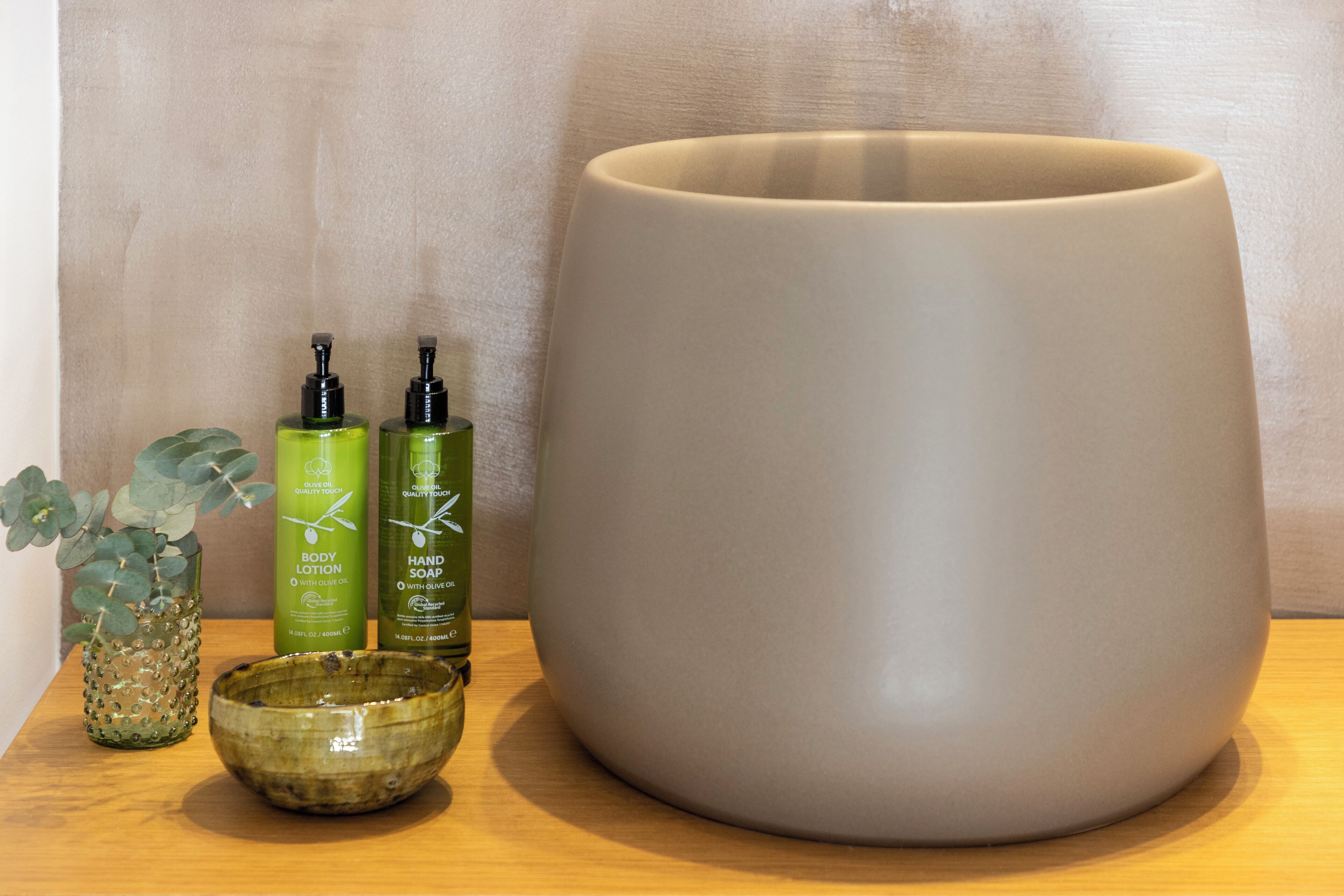 free toiletries, hair dryer, towels, soap