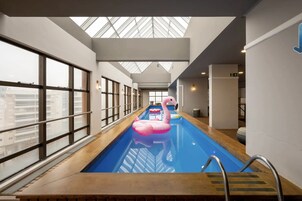 Indoor pool, outdoor pool