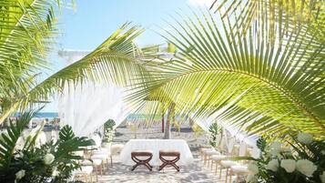 Espace mariage en plein air