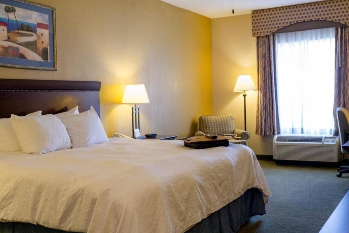 In-room safe, desk, laptop workspace, blackout curtains