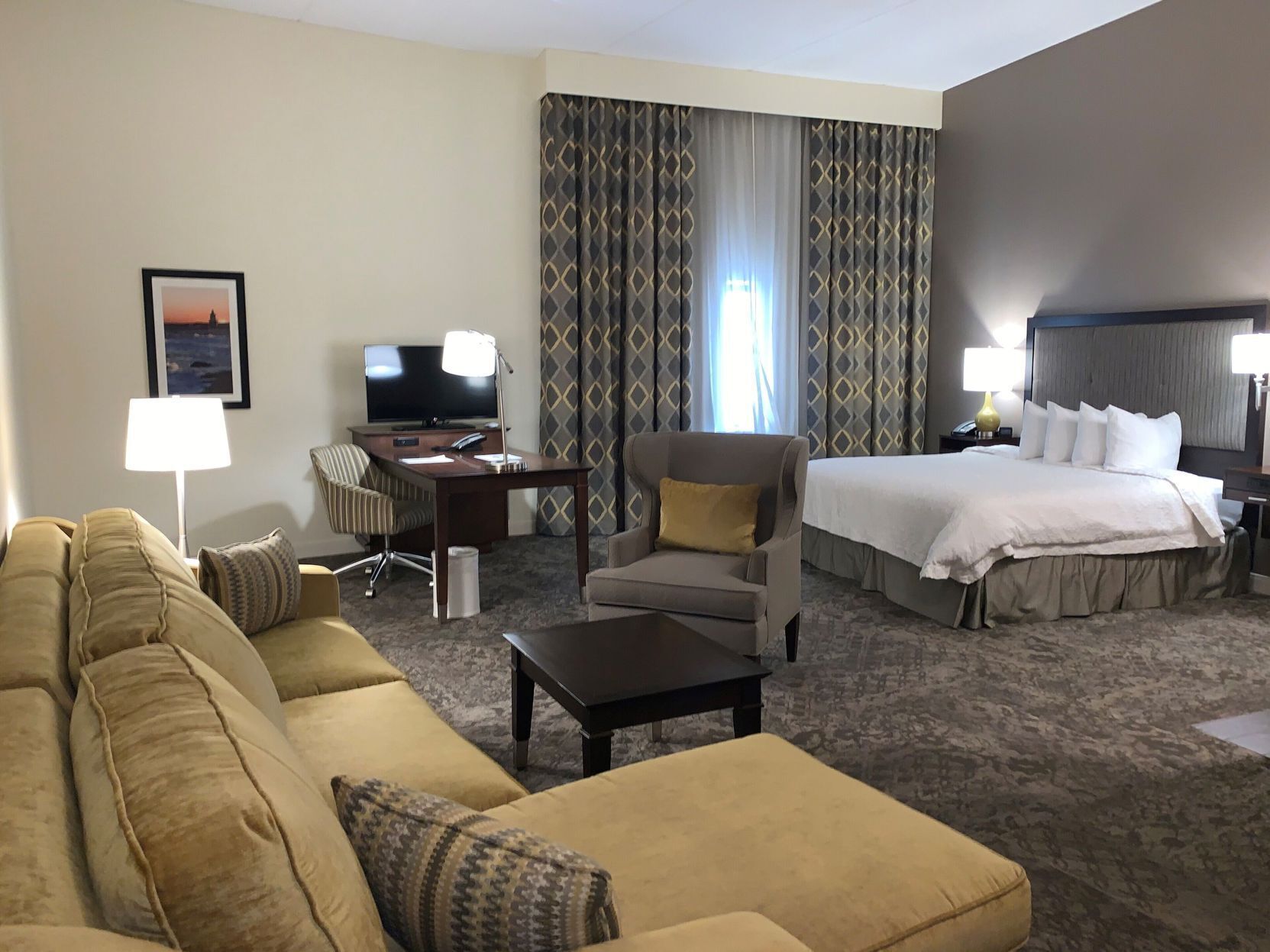 Premium bedding, desk, iron/ironing board, rollaway beds