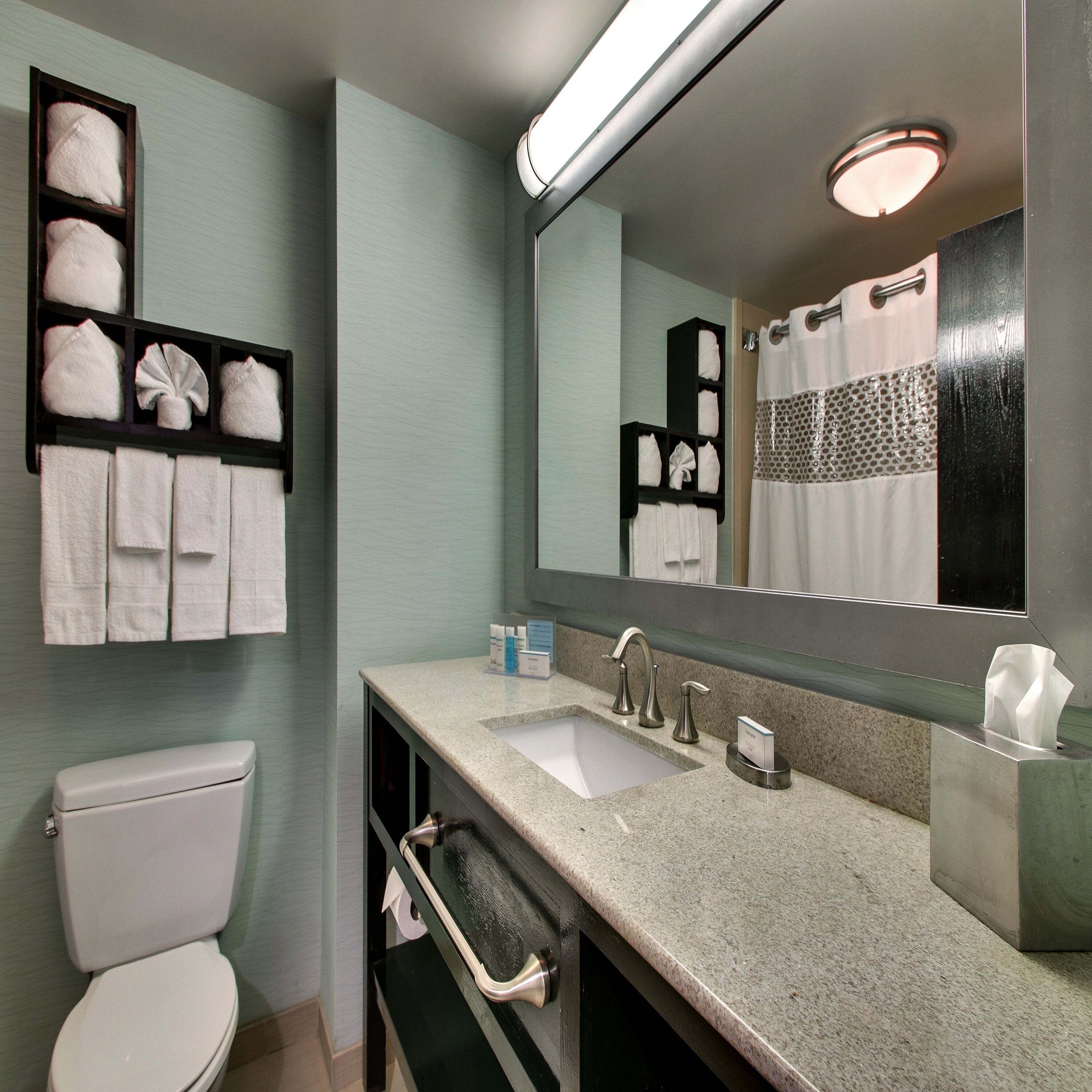 room, 1 king bed | bathroom | hair dryer, towels