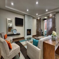 Área de estar no saguão