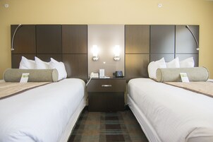 Pillow-top beds, in-room safe, desk, blackout curtains