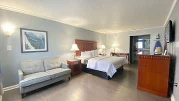 Desk, blackout curtains, iron/ironing board, free WiFi