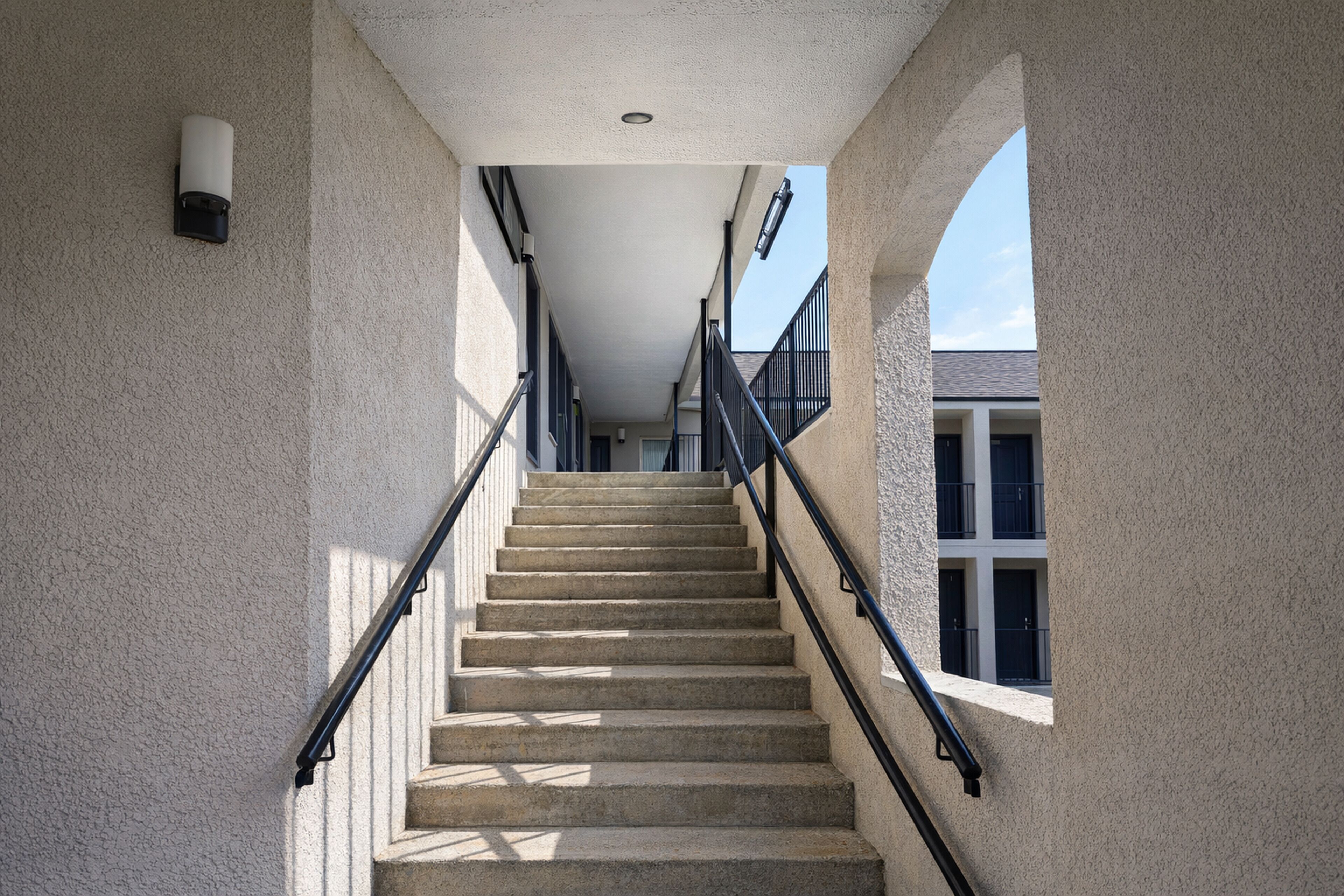 Handrails in stairways