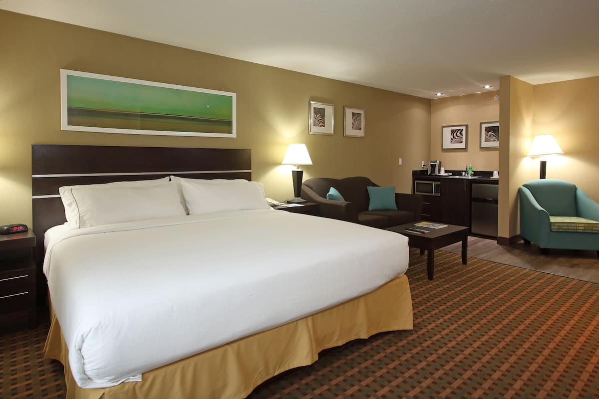 Suite junior, 1 cama King size, vista a la ciudad (Wet Bar) | Escritorio, tabla de planchar con plancha y cunas gratuitas