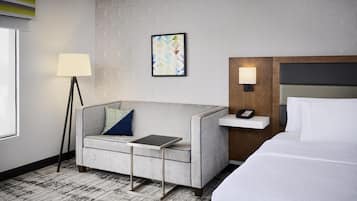 Desk, blackout curtains, iron/ironing board, free WiFi