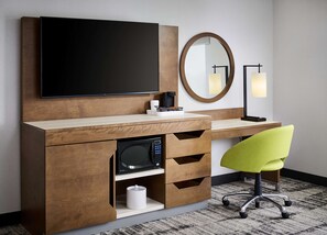 Desk, blackout curtains, iron/ironing board, free WiFi