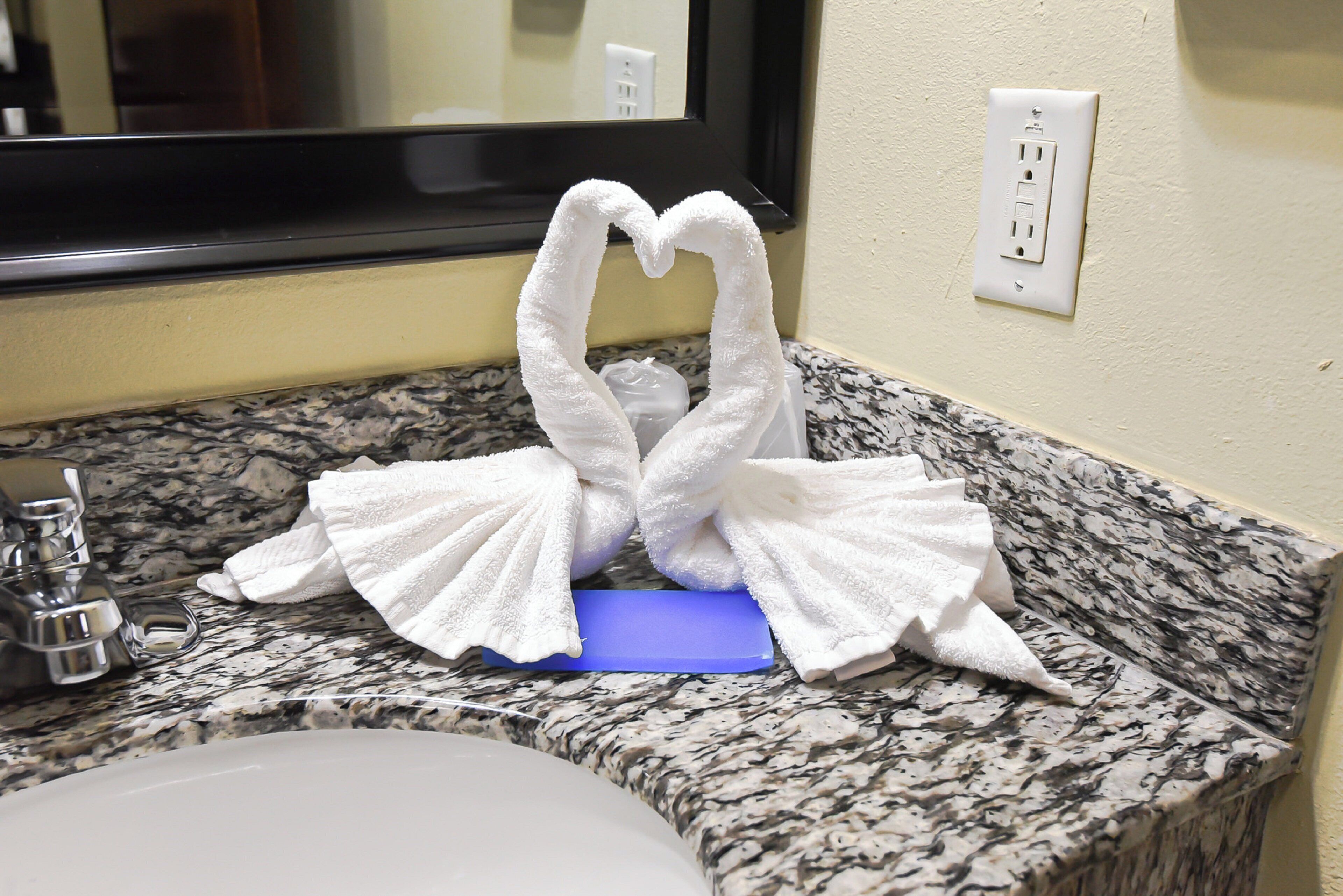 down duvets, desk, laptop workspace, blackout curtains