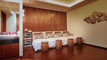 Phòng trị liệu đôi, phòng tắm hơi, bồn tắm thủy lực, phòng xông hơi