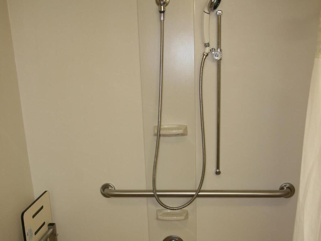 Bathroom | Hair dryer, towels, soap, shampoo