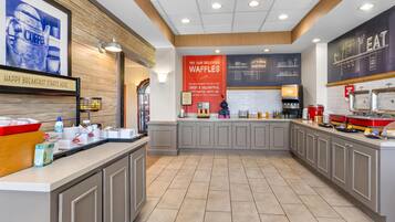 Free daily buffet breakfast