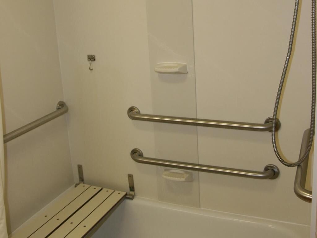 Bathroom | Hair dryer, towels, soap, shampoo